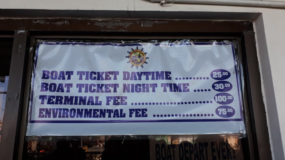 prices of boat tickets