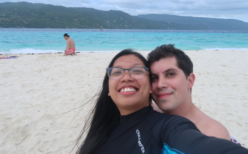 with my wife in one of the best south cebu tourist spots