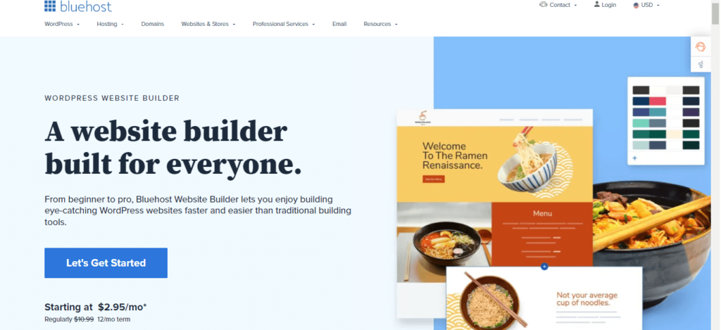 how good is bluehost website builder