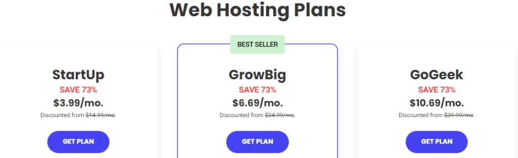 web hosting price of siteground and renewal pricing