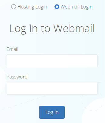 blue host web mail